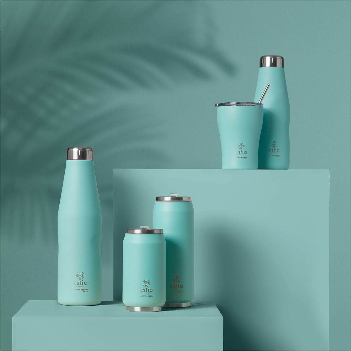 Ποτήρι Θερμός 300Ml Estia Save The Aegean Bermuda Green 01-16708 Home Οργάνωση & Αποθήκευση Spitishop