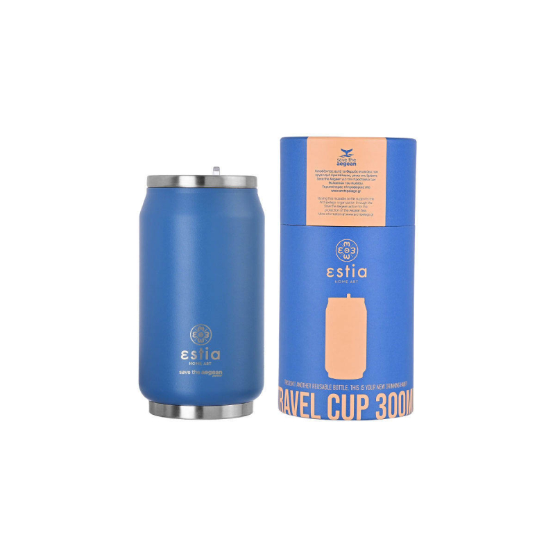 Ποτήρι Θερμός 300ml Estia Save The Aegean Denim Blue 01-16838
