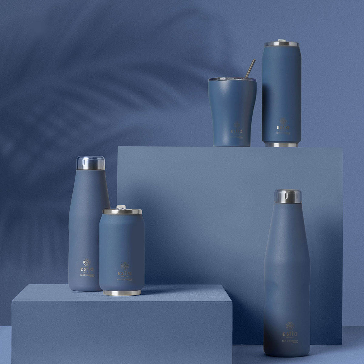 Ποτήρι Θερμός 300Ml Estia Save The Aegean Denim Blue 01-16838 Home Οργάνωση & Αποθήκευση Spitishop
