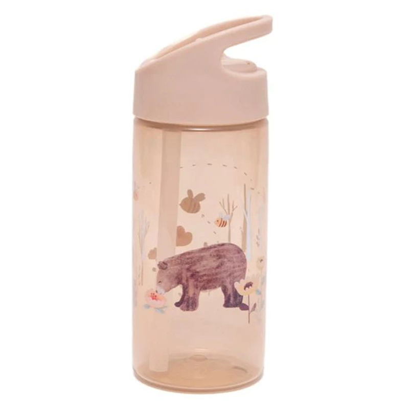 Παγούρι 380Ml με Καλαμάκι Petit Monkey White Stars Home Παιδικά Είδη Φαγητού & Αξεσουάρ Σερβιρίσματος Spitishop
