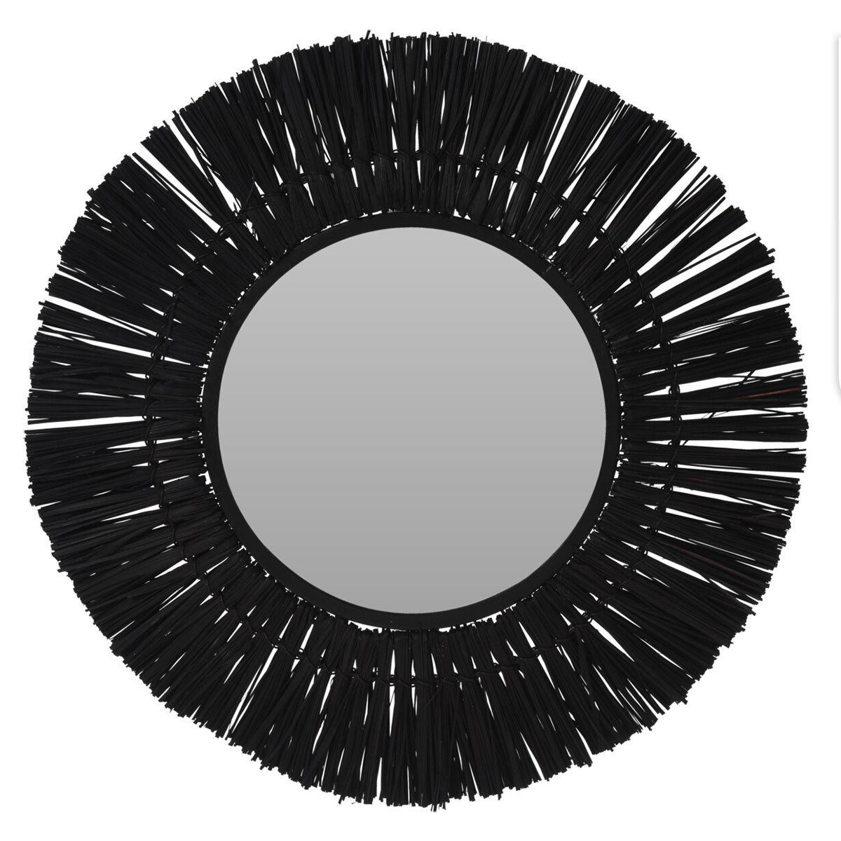 Διακοσμητικός Καθρέφτης Τοίχου (Φ40) K-M Black HZ1954350