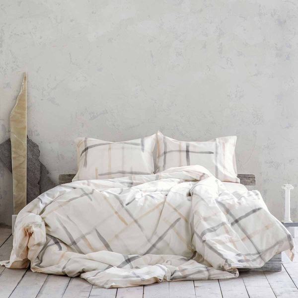 Κουβερλί Μονό (160x240) Nima Bed Linen La Pintura Salmon