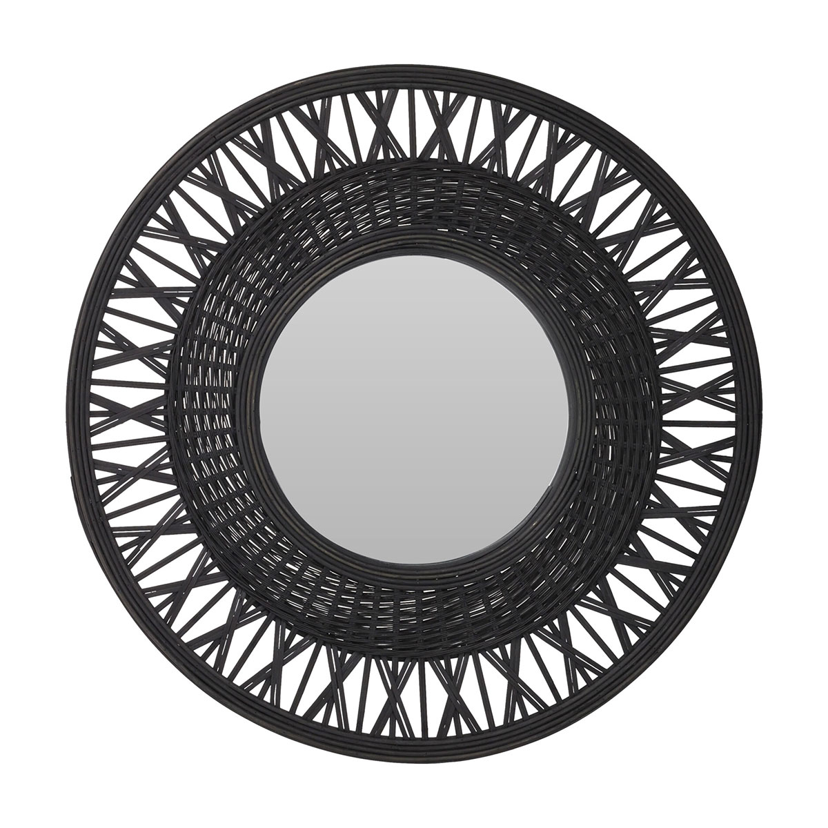 Διακοσμητικός Καθρέφτης Τοίχου (Φ56) K-M Black 435001290 252550