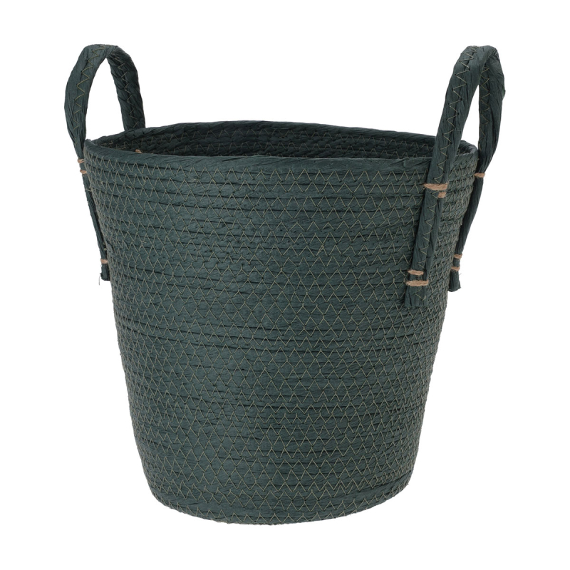Καλάθι Αποθήκευσης (Φ25x24) K-M Dark Green KR2002760