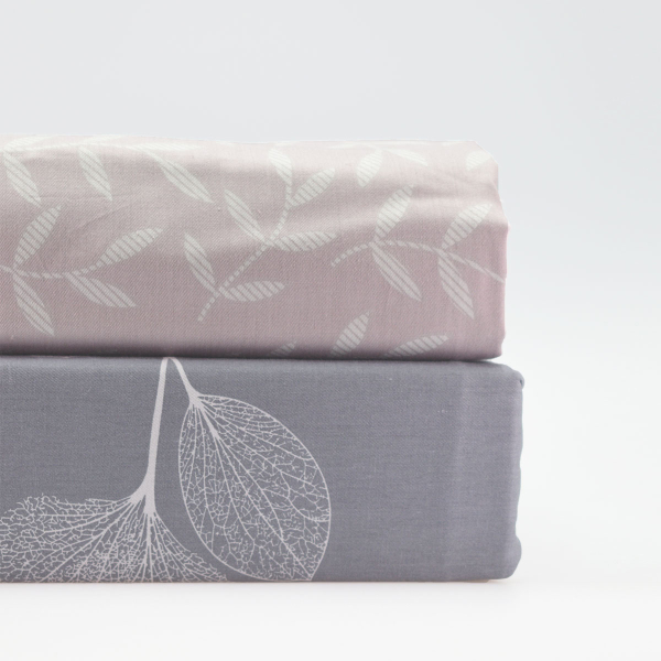 Σεντόνια Υπέρδιπλα (Σετ) Ravelia Sateen Foglie