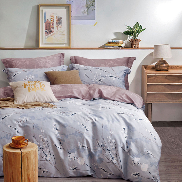 Παπλωματοθήκη Υπέρδιπλη (Σετ 230x250) 2 Όψεων Ravelia Sateen Leste