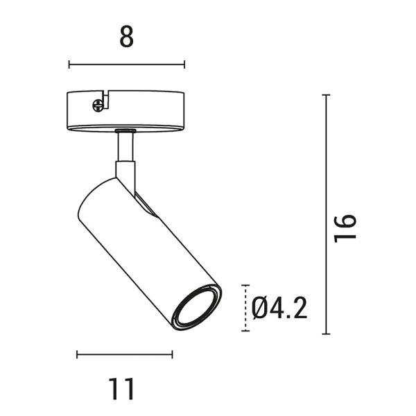 Σποτ Μονόφωτο Eurolamp 145-25001