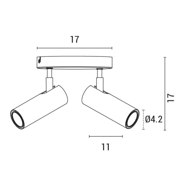 Σποτ Δίφωτο Eurolamp 145-25003