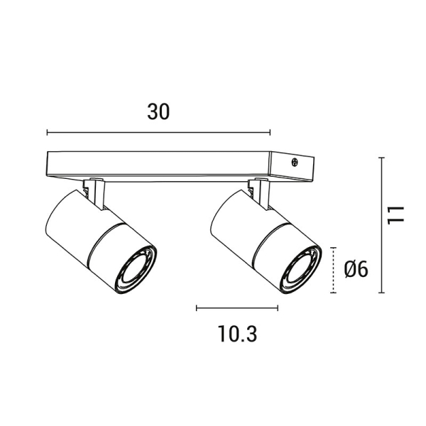 Σποτ Δίφωτο Eurolamp 145-25007