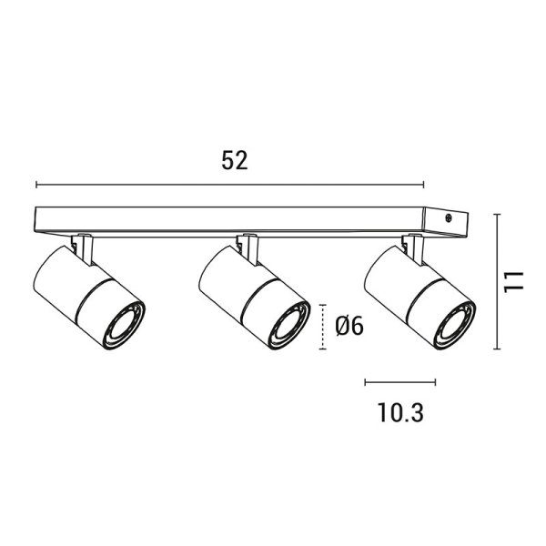 Σποτ Τρίφωτο Eurolamp 145-25008