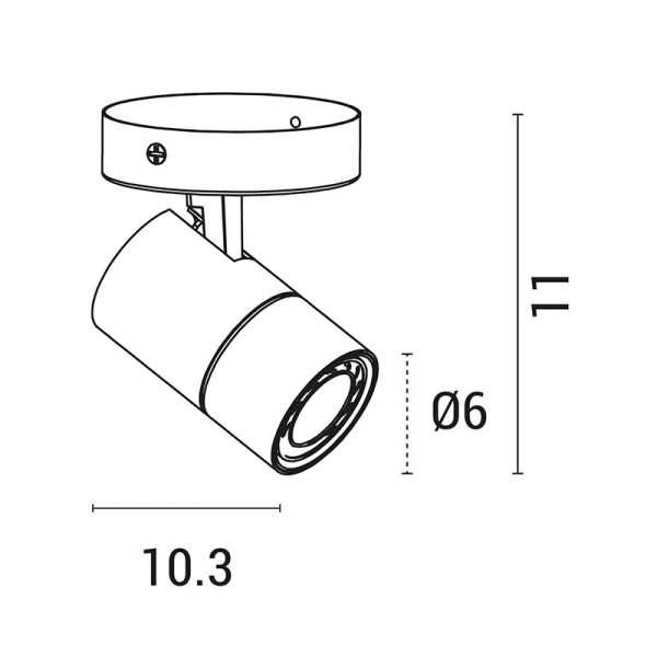 Σποτ Μονόφωτο Eurolamp 145-25010
