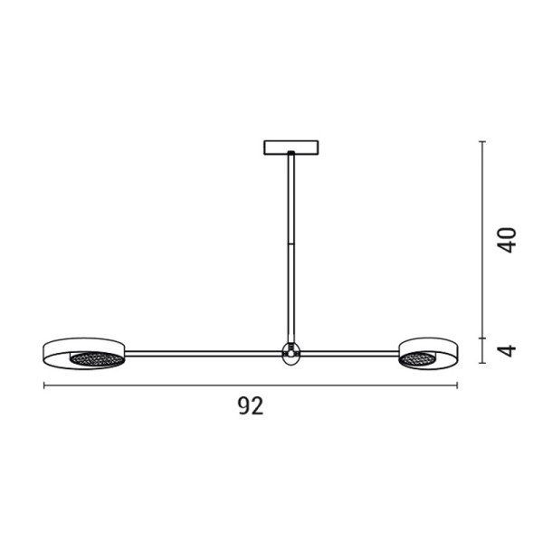 Φωτιστικό Οροφής Δίφωτο LED 3 CCT Eurolamp 144-10009