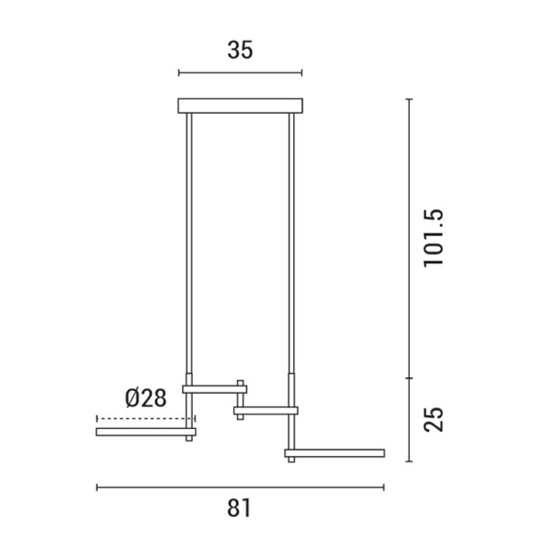 Φωτιστικό Οροφής Πολύφωτο LED Eurolamp 144-10031