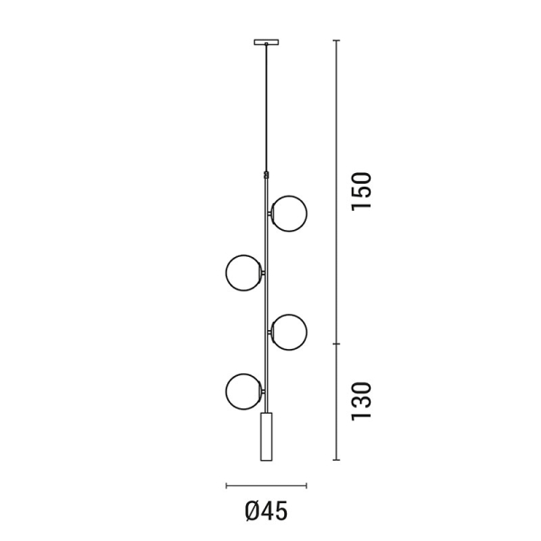 Φωτιστικό Οροφής Πολύφωτο Eurolamp 144-20001