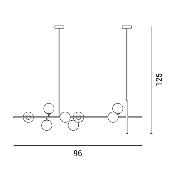 Φωτιστικό Οροφής Πολύφωτο Eurolamp 144-20018