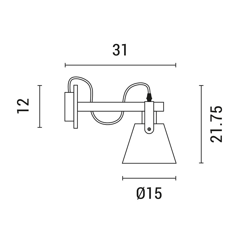 Απλίκα Τοίχου Eurolamp 144-28003 Home Φωτιστικά Spitishop