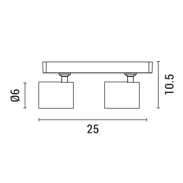 Σποτ Δίφωτο Eurolamp 144-60001