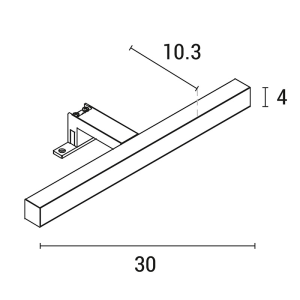 Φωτιστικό Μπάνιου Για Ντουλάπι LED Eurolamp 144-80500