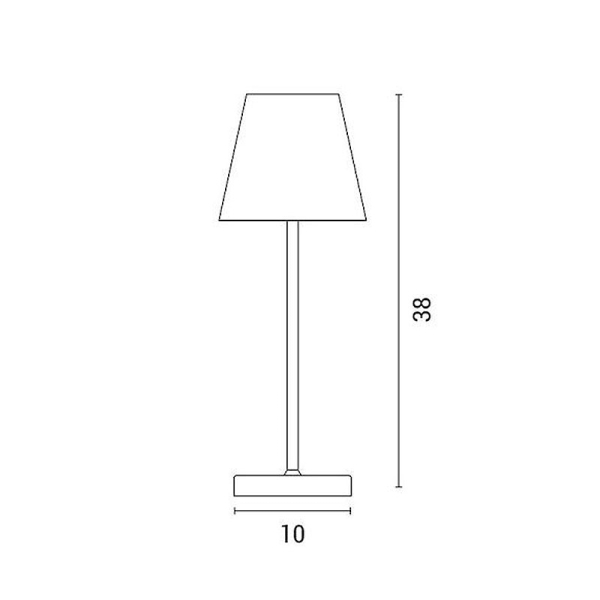 Επιτραπέζιο Φωτιστικό Επαναφορτιζόμενο LED Dimmable Eurolamp 144-70011