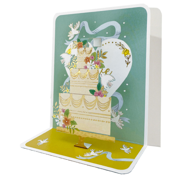 Ευχετήρια Κάρτα 3D (10.5x12) Pictura Γαμήλια Τούρτα