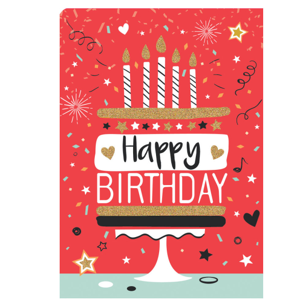 Ευχετήρια Κάρτα Τρίπτυχο (15x22) Pictura Happy Birthday Τούρτα