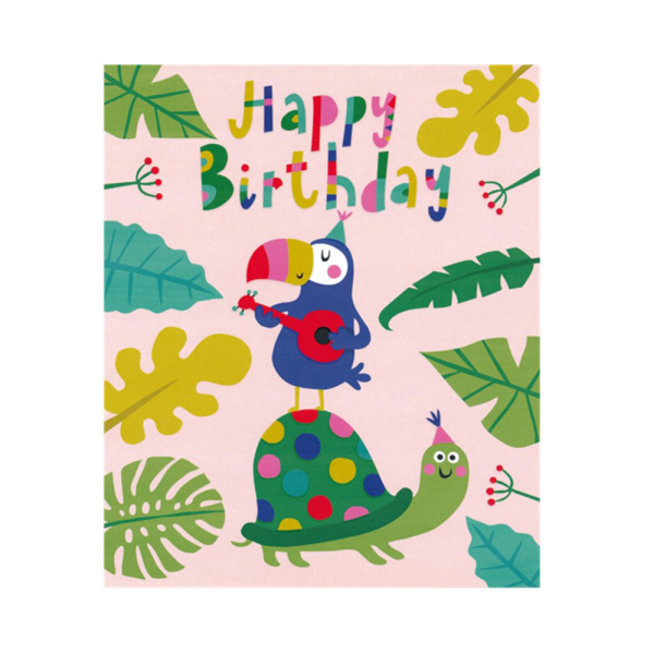 Ευχετήρια Κάρτα Απλή (12.5x15) Pictura Happy Birthday Τουκάν