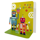 Ευχετήρια Κάρτα 3D (10.5×12) Pictura Ρομπότ