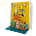 Ευχετήρια Κάρτα 3D (10.5×12) Pictura Happy Birthday Δεινόσαυρος