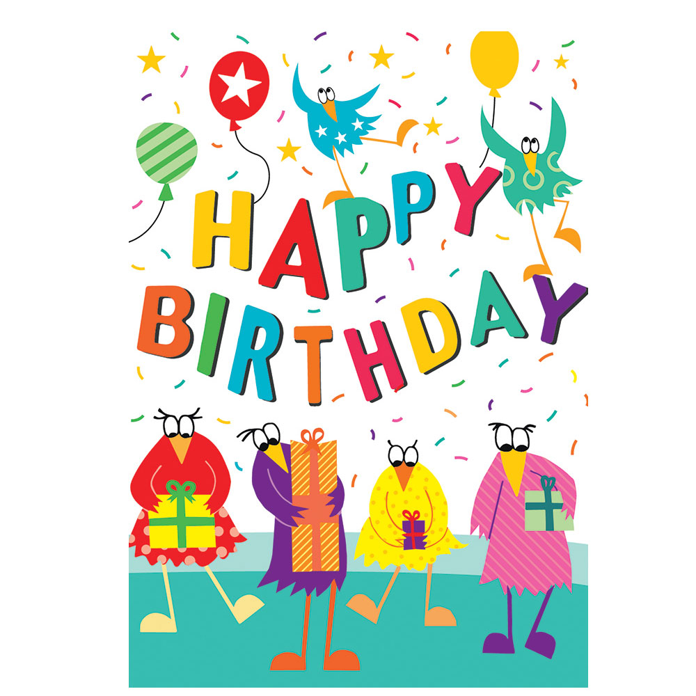 Ευχετήρια Κάρτα Τρίπτυχο (15x22) Pictura Happy Birthday Party φωτογραφία