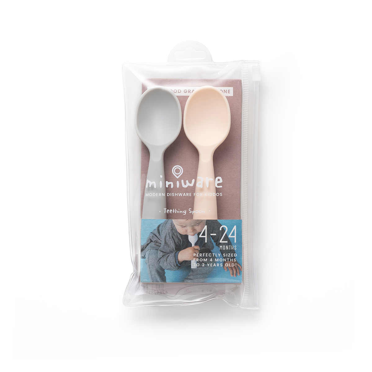 Κουτάλια Φαγητού (Σετ 2Τμχ) Miniware Des 14 Καραμέλα Home Παιδικά Είδη & Αξεσουάρ Σερβιρίσματος Spitishop