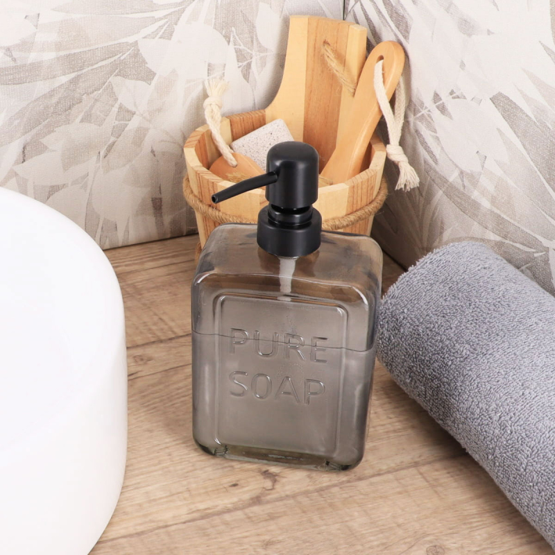 Dispenser Μπάνιου 550ml (9.5x6x21) T-D 62126103 Black