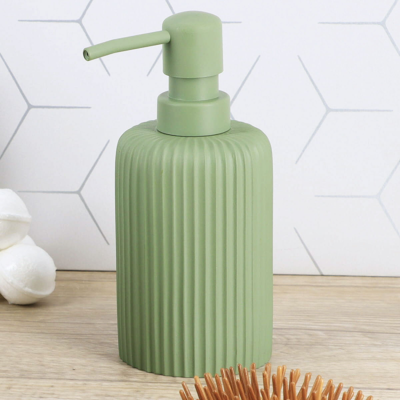 Dispenser Μπάνιου 230ml (Φ7x17) T-D 62103143 Khaki