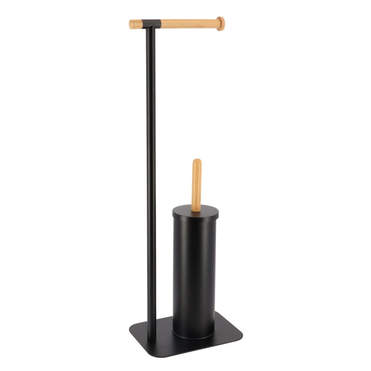Σταντ για Χαρτί Υγείας + Πιγκάλ (22X16X70) T-D 96162237 Black Home Μπάνιο Αξεσουάρ Μπάνιου Spitishop