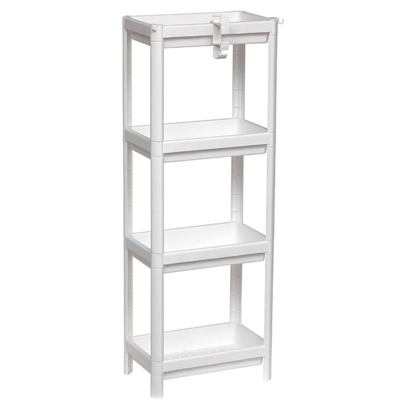 Ραφιέρα Δαπέδου 4 Θέσεων (35.5x23x100) T-D 98170100 White