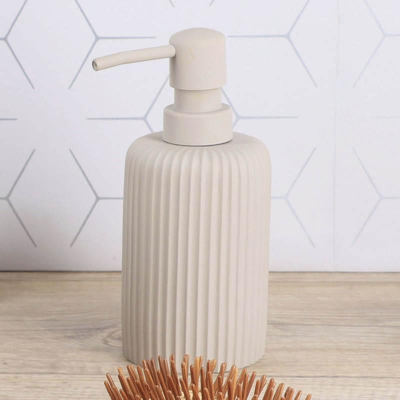 Dispenser Μπάνιου 230ml (Φ7x17) T-D 62103165 Taupe