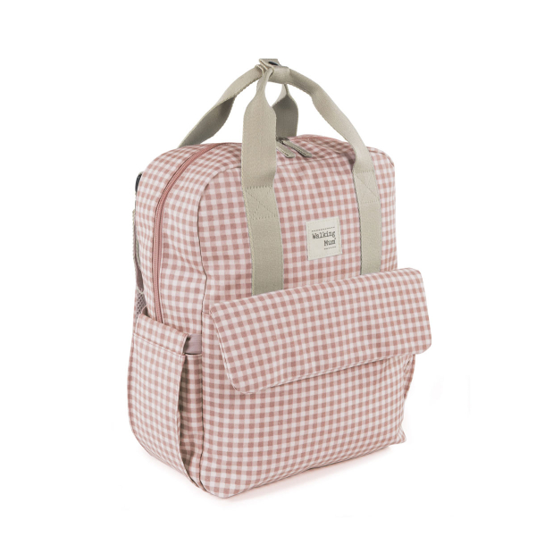 Τσάντα Αλλαξιέρα Backpack (28x12x37) Walking Mum I Love Vichy Pink