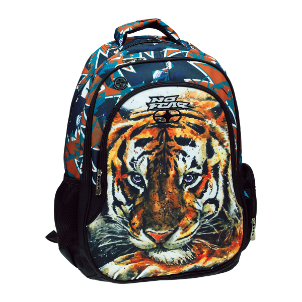 Σχολική Τσάντα Δημοτικού (30x28x48) No Fear Asia Tiger