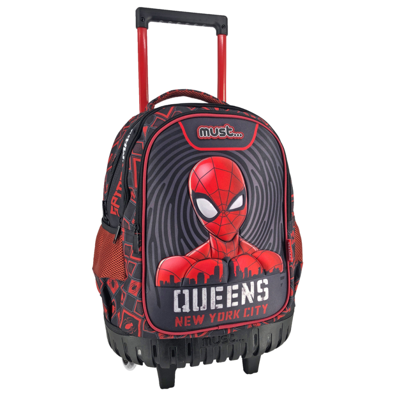 Σχολική Τσάντα Τρόλεϊ Δημοτικού (34x20x45) Must Spiderman Queens New York City 508117