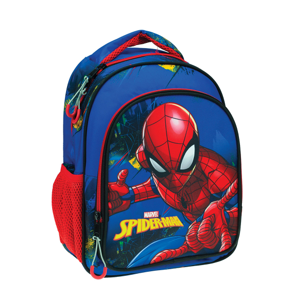 Σχολική Τσάντα Νηπιαγωγείου (25x15x30) Gim Spiderman Blue Net