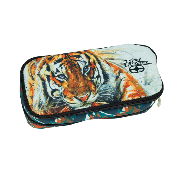 Κασετίνα Διπλή (23x6x10) No Fear Asia Tiger