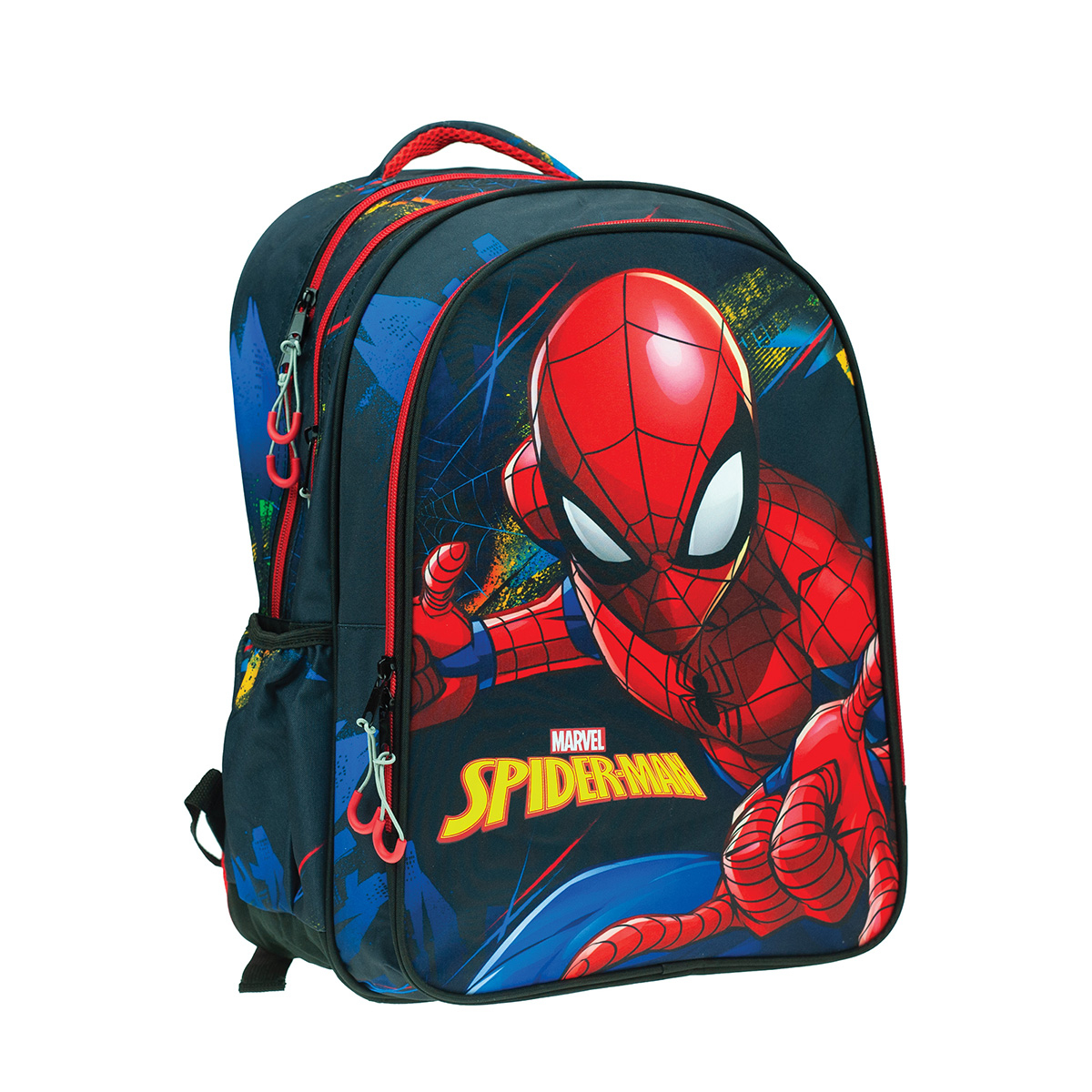 Σχολική Τσάντα Δημοτικού (35x20x46) Gim Spiderman Blue Net 254492