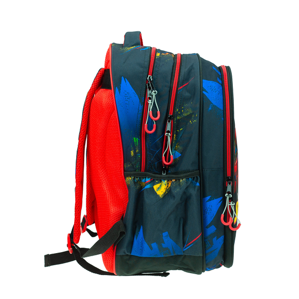 Σχολική Τσάντα Δημοτικού (35x20x46) Gim Spiderman Blue Net