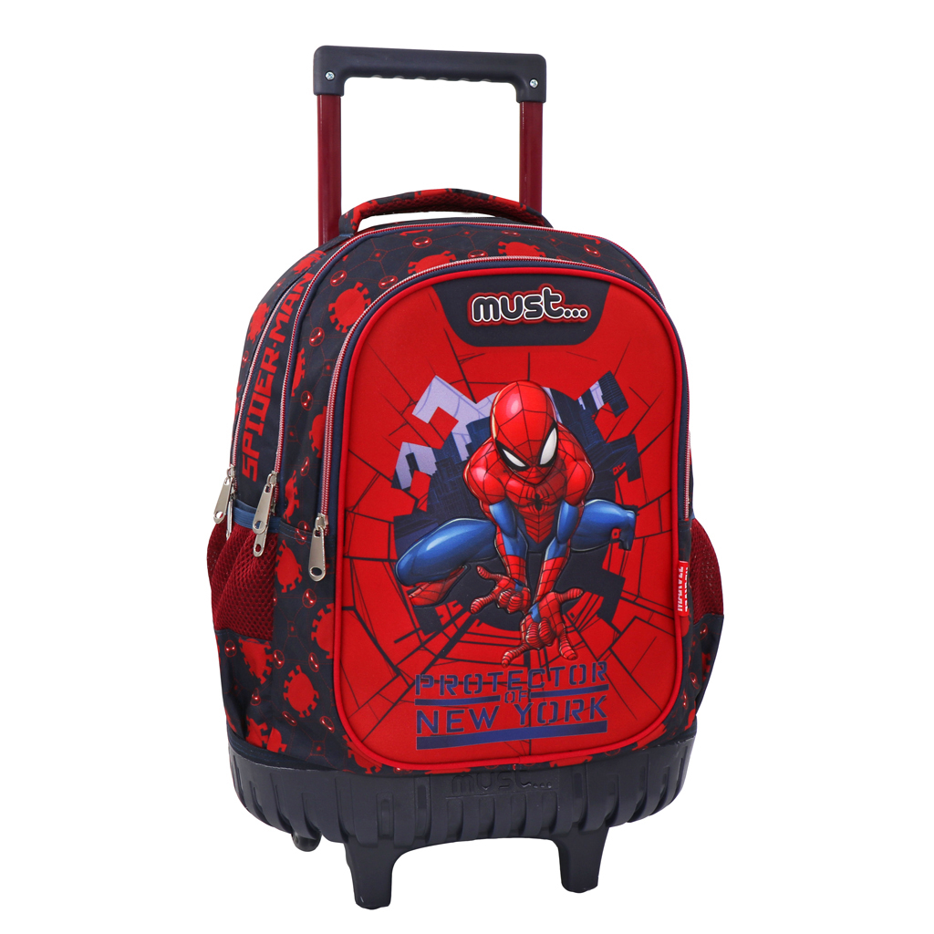 Σχολική Τσάντα Τρόλεϊ Δημοτικού (34x20x45) Must Spiderman Protector Of New York 508119 254522