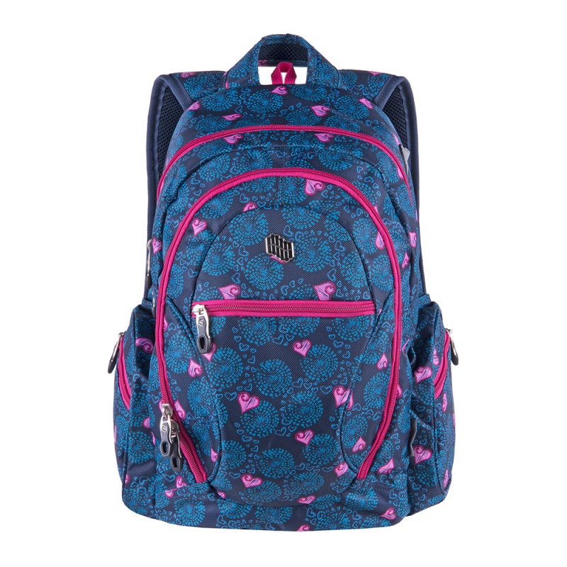 Σχολική Τσάντα (28x24x42) Pulse Dobby Pink Heart