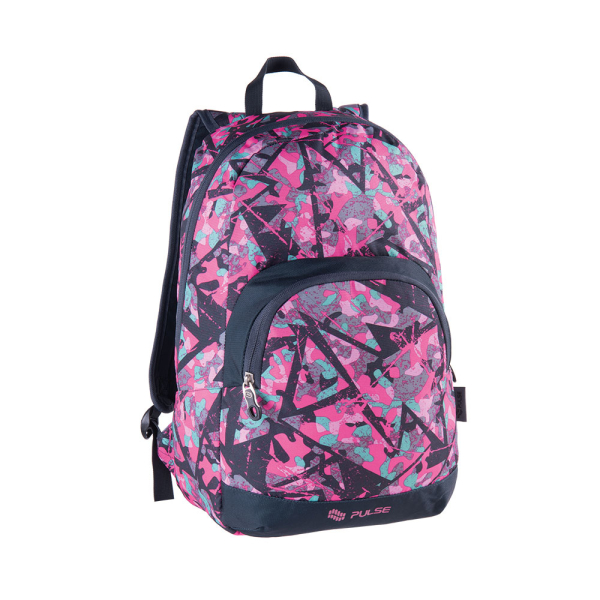 Σχολική Τσάντα (29x18x44) Pulse Solo Pink Collage