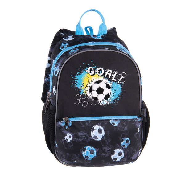Σχολική Τσάντα Νηπιαγωγείου (28x12x35) Pulse Junior Black Goal