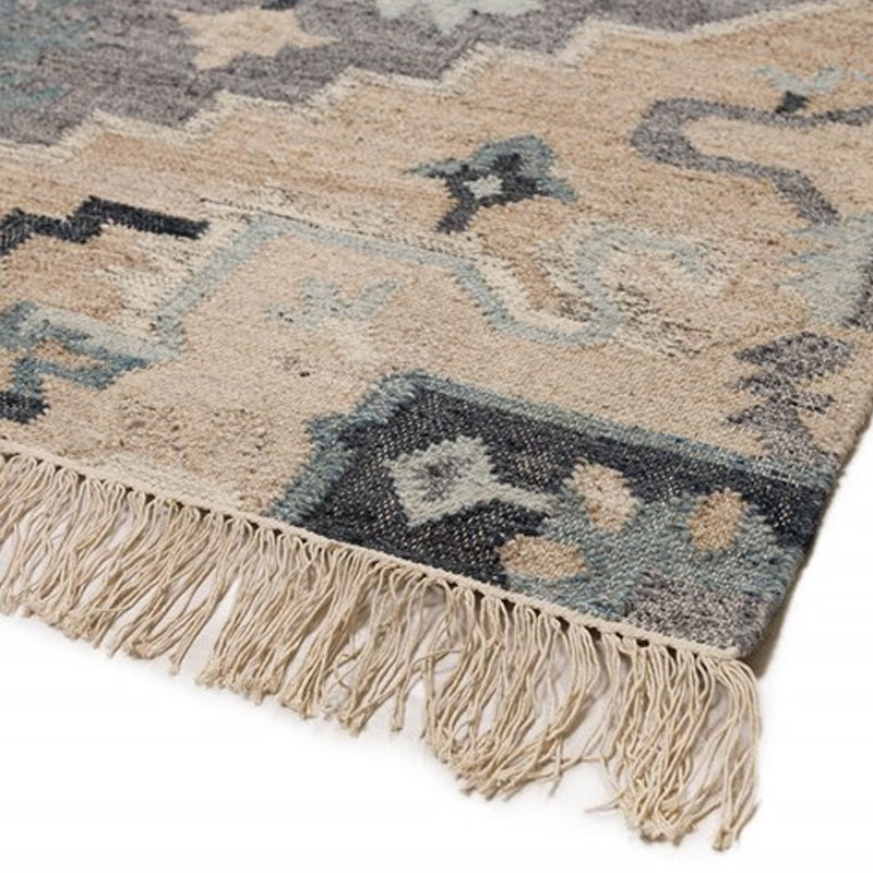 Χαλί (200X300) Βιοκαρπέτ Naf Bolton Blt 103 Blue Beige Home Χαλιά Σαλονιού Spitishop