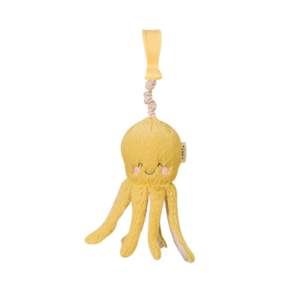 Κρεμαστό Λούτρινο Ζωάκι Με Ήχο 22εκ. Saro Octopus Ώχρα 21732