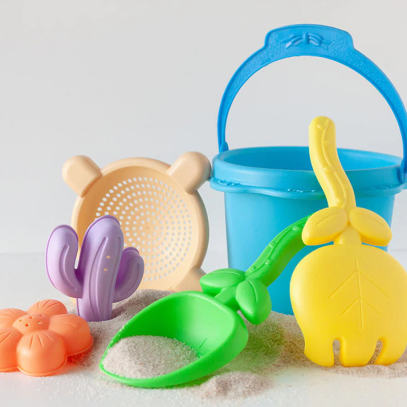 Κουβαδάκι/Φτυαράκια Παραλίας (Σετ 6τμχ) Kiokids Mini Soft Blue 3668