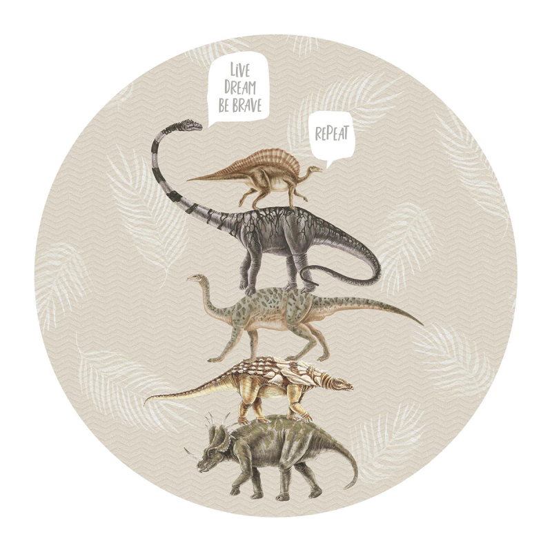 Στρογγυλή Φωτοταπετσαρία Τοίχου (Φ75) Behang Expresse Sofie & Junar INK7672-BEH